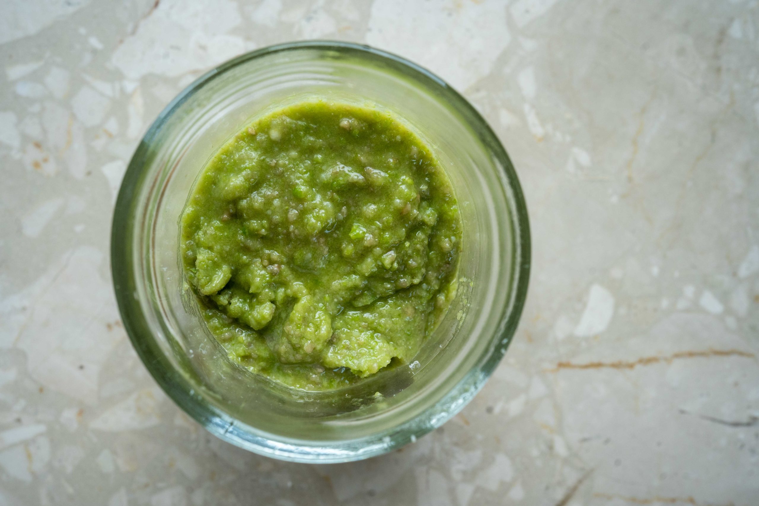 Pesto de petits pois