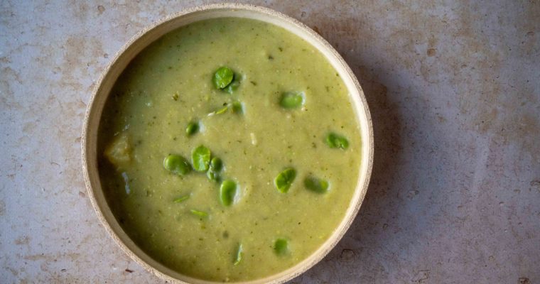 Soupe fèves et pommes de terre